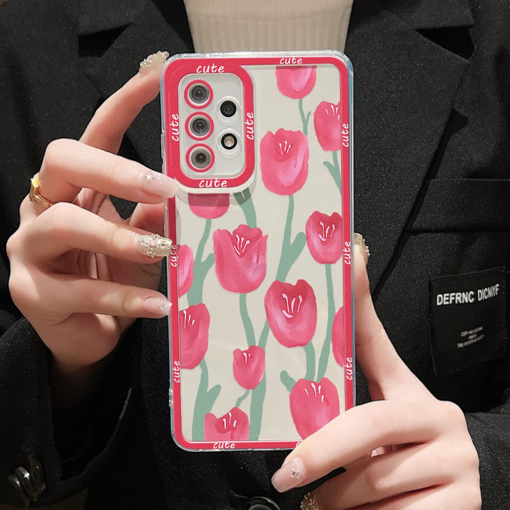 Phone Case For Samsung Galaxy A54 5G Funda A55 5G A35 A34 A53 A52 A33 A32 A14 A13 S24 Ultra S23 S22 Plus S21 S20 FE Soft Covers
