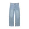 Womens High-Waisted Wide-Leg Denim Pants Relaxed Fit Straight Cut Washed Vintage Style 2026