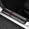ZJH5   1/4/5Pcs Carbon Fiber Car Door Sill Scuff Plate Decor Stickers For Mercedes Benz B/C/E/S ClassA Class C200L GLC GLE CLA