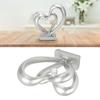 Sculpture Double Cœur Résine Statues Cœur Romantique Sculpture d'Amour pour Couple Statue d'Amour Statues Cœur Mariage Anniversaire