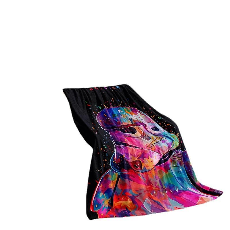 Column Double-Sided Flannel 3D Digital Printed Blanket Blanket