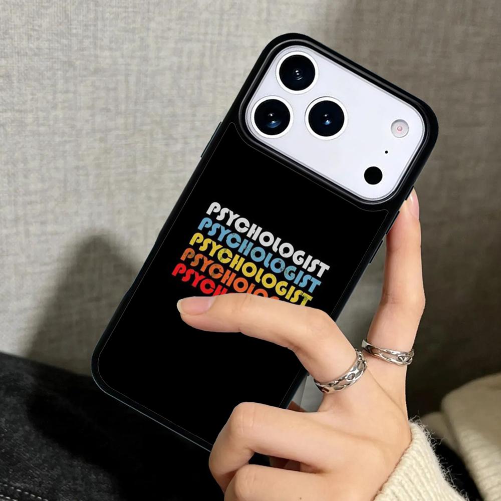 Capa Case for iPhone 17 Air 16 Pro Max 15 Plus 11 13 Mini 14 12 Back Phone Cover Psychologist Profession Psychology soft