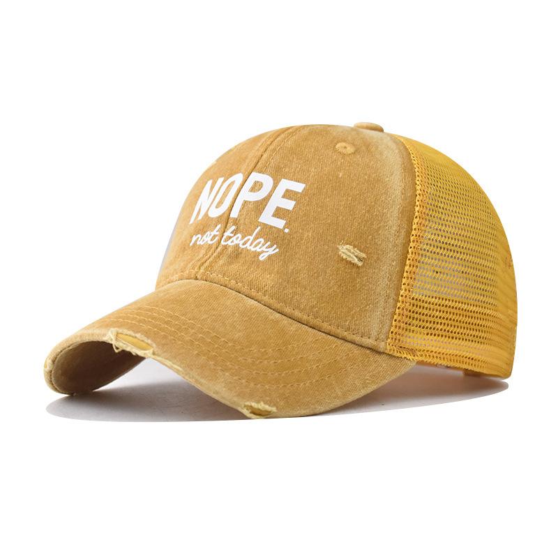 Baumwolle neu NEIN Baseballkappe Herren und Damen personalisierte Outdoor dreidimensionale atmungsaktive Mesh-Kappe