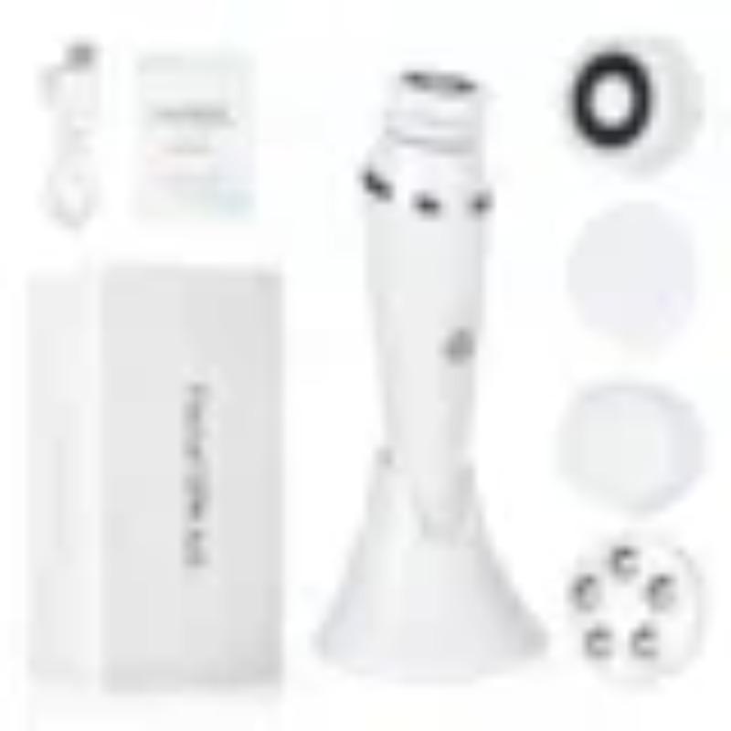 4 In1 Electric Face Cleansing Brush Compress Therapy Facial Ultrasonic Washing Exfoliating Pore Clean Massager Blackhead Remover