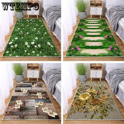 Bedroom Carpet Bedside Mat Chinese Style Dirt Resistant and Non Slip Kitchen Balcony Bay Window Mat