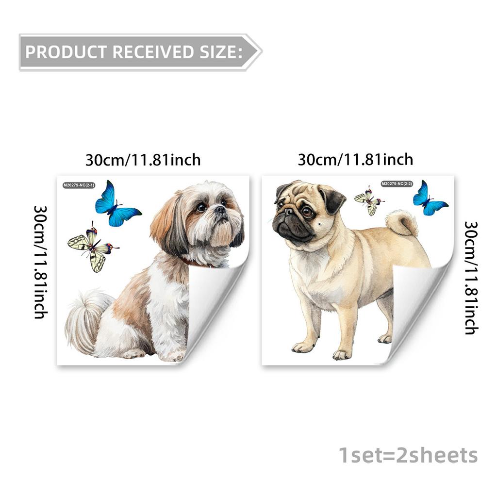 Tree Cartoon Animal Dinosaur Butterfly Wall Stickers, Living Room Bedroom Kids Room Decor, Self-Adhesive Wall Art