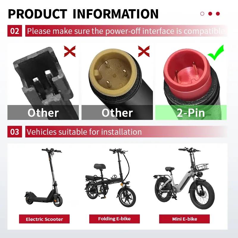 BUCKLOS 2 Piston Power Off Electric Bicycle Brakes for E-Bike Folding Bike Scooter with Rotor Hydraulic Disc Brake Bike Brakes