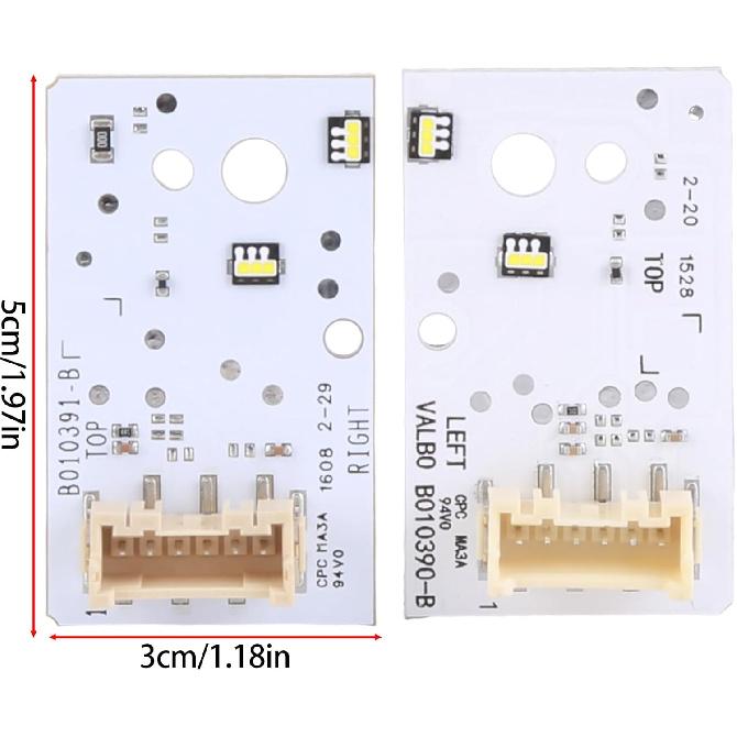 2Pcs LED DRL Board Chip Headlight Daytime Running Light Ballast for INFINITI QX30 Q30 2017-2019 Replaces B010390-B B010391-B Daytime Running Light