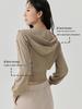 Selected Women's Hooded Sportswear Jacket: Casual Slimming Fit for Outdoor Running & Yoga