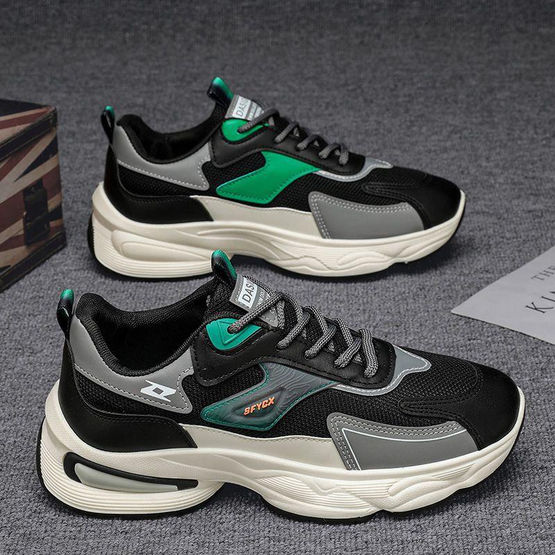 2025 Men's Shoes Summer Breathable Versatile Deodorant Wear-resistant Mesh Sports Leisure Platform Youth Tide Shoes
