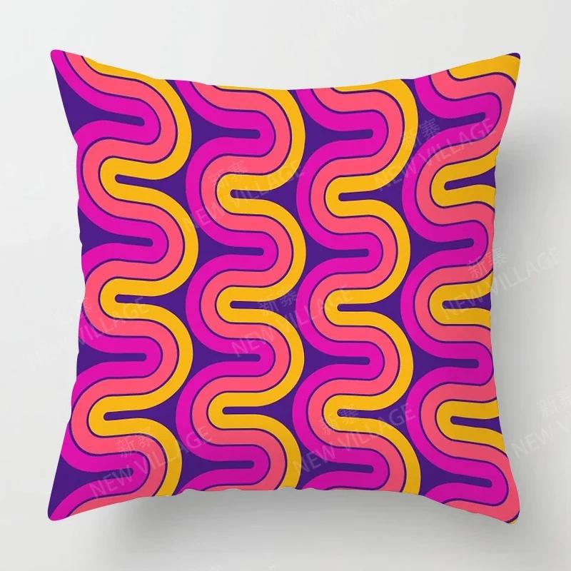 Nordic Fall Home Decor Autumn Throw Pillow Case Sofa Cushion Cover Modern  Geometry