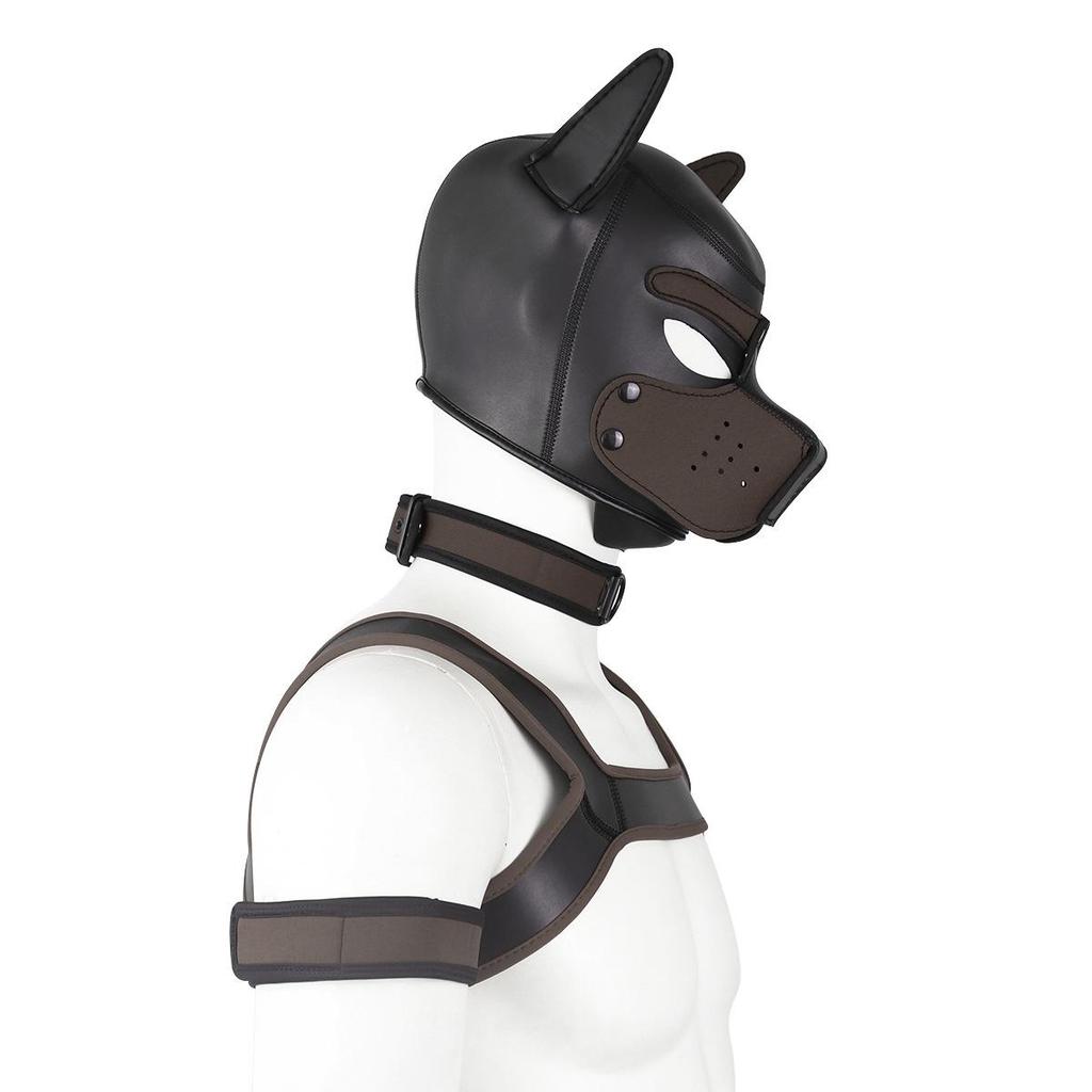 Erotic Adult Toys Set: Dog Headgear, Armband, Chest Strap, Neck Collar, Costume Props