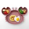Silicone Suction Crab Plate: Divided Baby Tableware for Feeding & Weaning