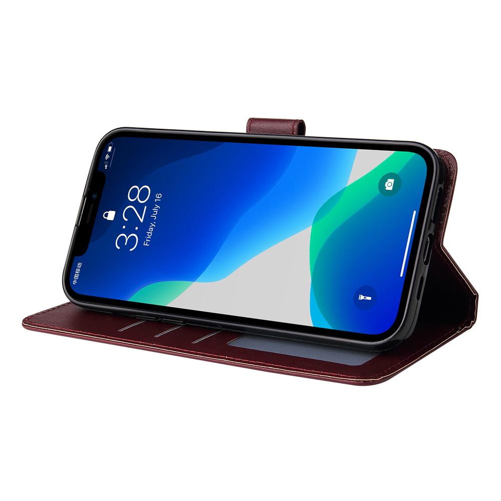 For iPhone 11 Pro Max Case Magnetic PU Leather Stand Flip Phone Cover