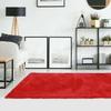 Extra-soft Living Room Rug Woolly Touch Red 60x90