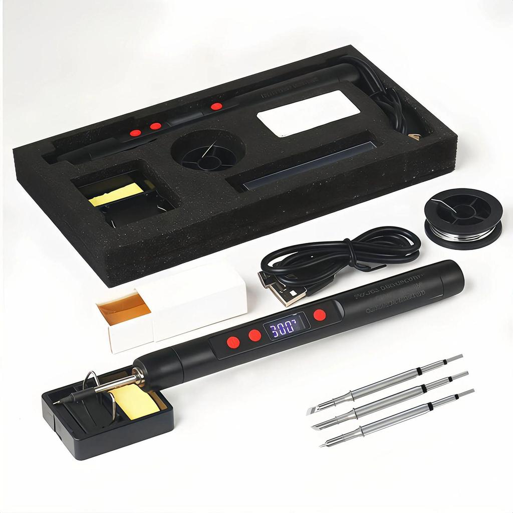 Portable USB Wireless Lithium Battery Soldering Iron - Compact and Convenient Repair Tool