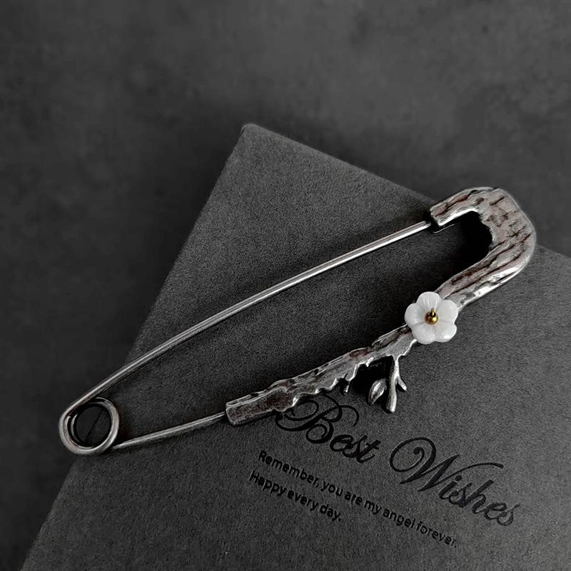 Blommeblomst Store Pins Til Tøj Metal Sikkerhedsnåle Jeans Kjole Tørklæde Justerbare Pins