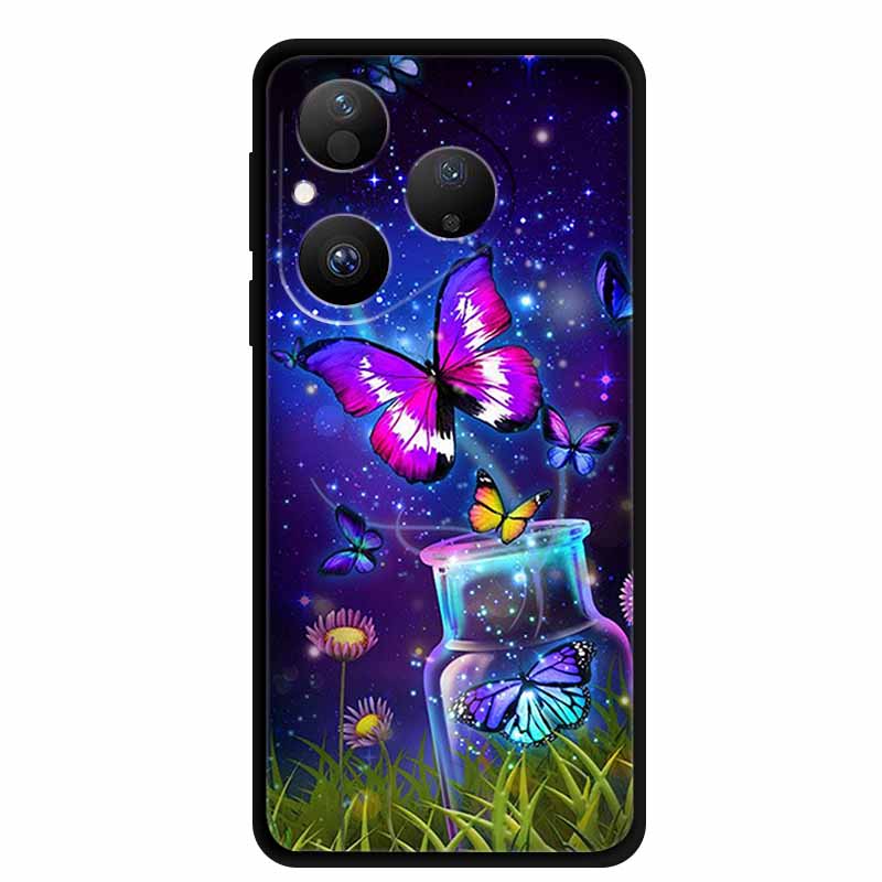 Colorful Case For Huawei Pura 80 Case Cartoon Animal Silicone Black Soft Cover for Huawei Pura 80 Case Protective Bumper Pura80
