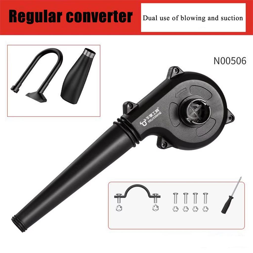 Miniblåser vinkelsliper endret til blåsekompakt for oppblåsing, blåsing av blader, støv, blåsetilbehør til bilrengjøringsmaskin