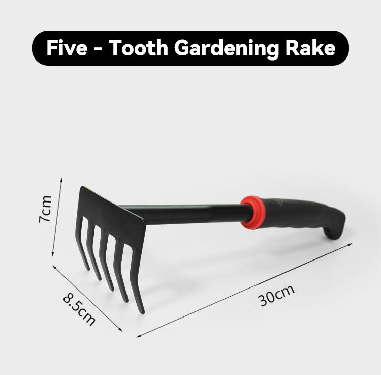 2 In 1 Heavy Duty Hoe Shovel Set Garden Tools for Digging Weeding Loosening Soil Ideal for Balcony Planting Vegetable Flower Gar