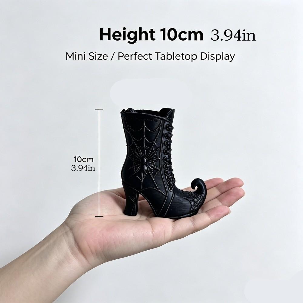 Vintage Halloween Witch Pen Holder 3D Printed Makeup Brush Storage Rack Home Decor