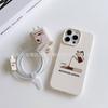 Aircraft Love Map iPhone17/16/15Pro Apple 11/12/13/14 Charging Head Cover and Phone Case