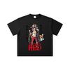 260 GSM Double Yarn 32 Count 100% Cotton One Piece V79 Luffy Film Red Print Unisex Heavy Cotton T Shirt