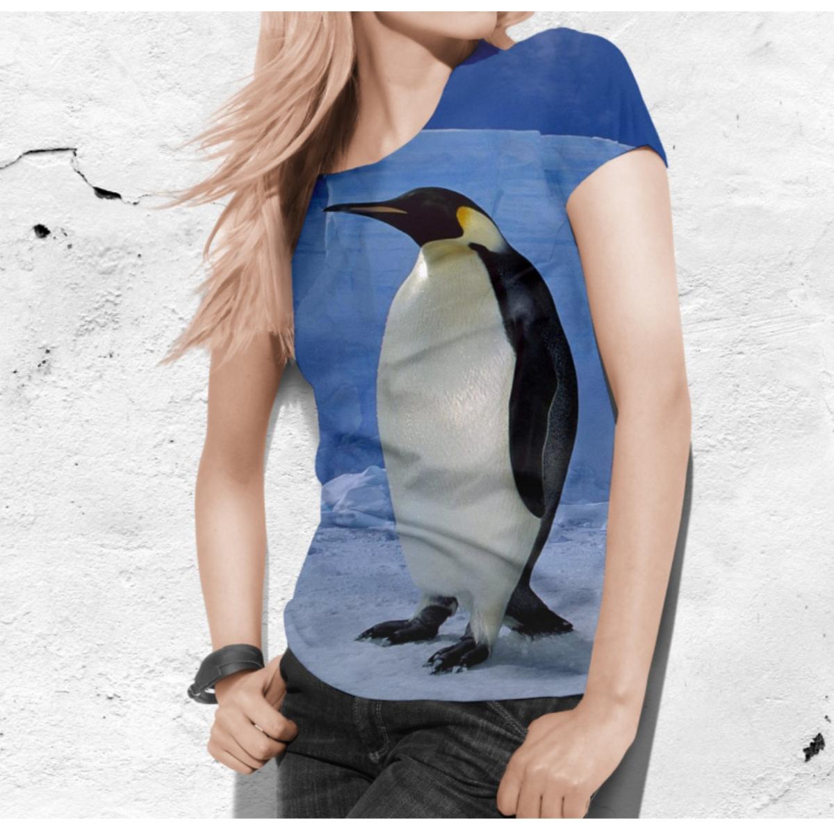 Женская футболка с милыми мультяшными животными — фото 5