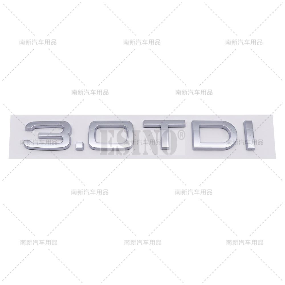 ABAB1 3D 1.6 1.9 2.0 3.0 4.0 TDI Car Trunk ABS Badge Emblem For Car Rear Tailgate Adhesive Badge Sticker for A4 A5 A6 A7 A8 Q3 Q5 Q7