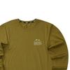 Skechers Solid Color Round Neck Pullover Loose Long Sleeve T-Shirt Men Tops Olive-Gray L224M002-0402