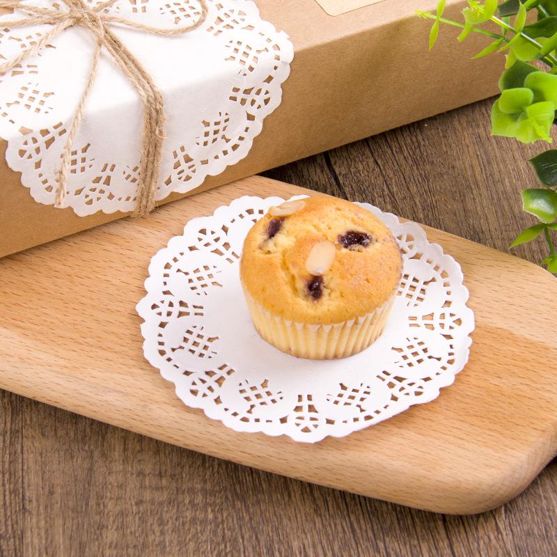 Lace Paper Doilies: Oil-Absorbing Baking Paper for Fried Foods, Cakes, and Bread - Round & Oval Floral Designs