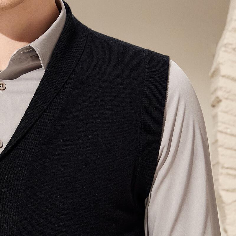 Herren Kaschmir-Mischung V-Ausschnitt Strickweste