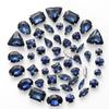 50 Mixed Silver Claw Drill Crystal Sewing Drill with Holes DIY Handmade Wedding Apparel Materials Jewelry Accessories Rhinestone Sew On Beads