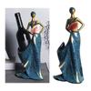 Modern Beauty Figurine Wine Bottle Holders Storage Rack Table Statues Figurines Sculptures Decorative Home Ornaments Resin Craft