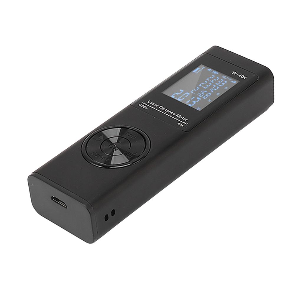 Laser Distance Meter High Accuracy Rechargeable 131ft Handheld Rangefinder with Electronic Level