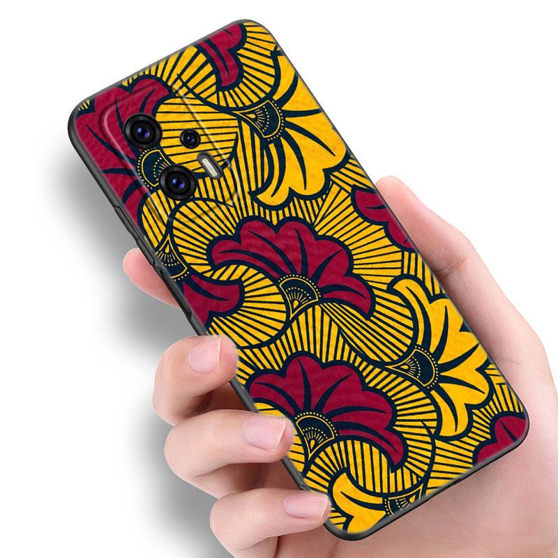 Ästhetische Afrikanische Wachsstoff Handyhülle Für Xiaomi POCO F2 F3 M2 M3 M4 X3 X4 Pro NFC F4 GT 5G F1 X2 C3 C31 C40 M5S Schwarze Hülle