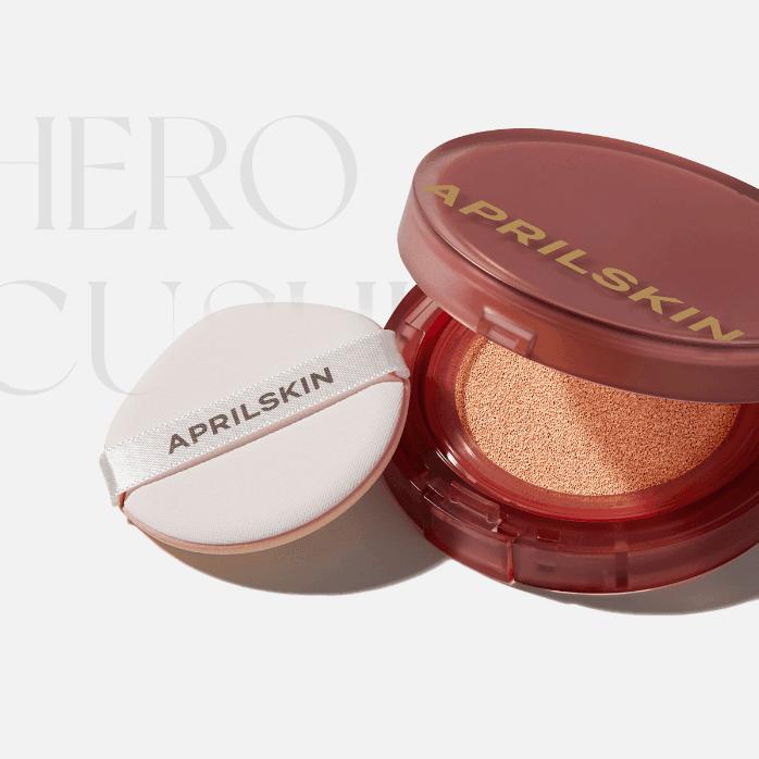 Aprilskin Hero Cushion with Refill (4 Colors) SPF 50+ PA++++ 12g*2EA - 23 NATURAL BEIGE