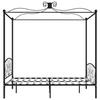 VidaXL Black Metal Canopy Bed Frames 180 X 200 Cm