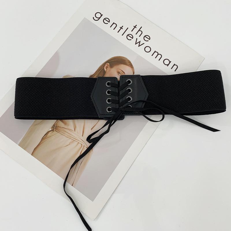 

Elastic Versatile Black Waist Cinch Belt For Women Perfect For Any Style Outfit 63cm