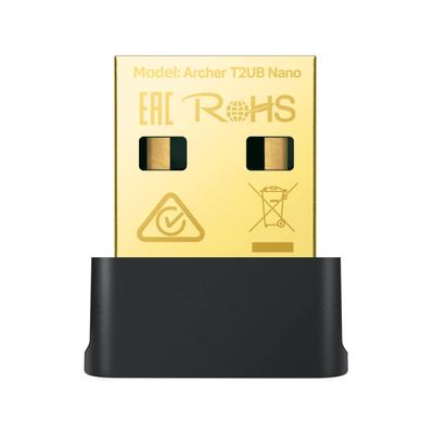 Bluetooth WLAN USB Adapter Bluetooth WiFi Kindgerät AC600 433 200Mbps Einfache Einrichtung WPA3-kompatibel Archer T2UB TP-Link + 4.2 + Ultrakompakt Nano/A