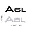 1pcs Car Styling Logo Side Body Rear Bumper Tail Trunk Sticker Decal For Q2 Sline A2 A3 A4 A4L A5 RS RS3 RS4 RS5 RS6 R8 S1 A1