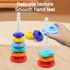 Rainbow Colored Rotating Tower Toy - Multi Part Detachable Stacked Educational Toy - Halloween, Early Education Christmas Gift