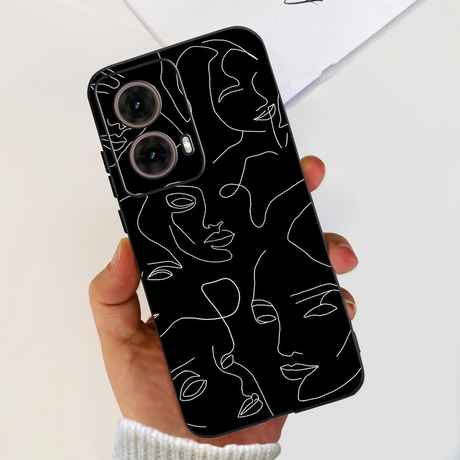 For Motorola Moto G85 Case New Fashion Painted Cover 6.67'' Soft Silicone Phone Case For Moto G85 G 85 MotoG85 Back Cover Bumper