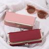 Genuine Leather Glasses Boxes Holder Automatic Closing Eyebrow Pencil Case  Eyeglasses