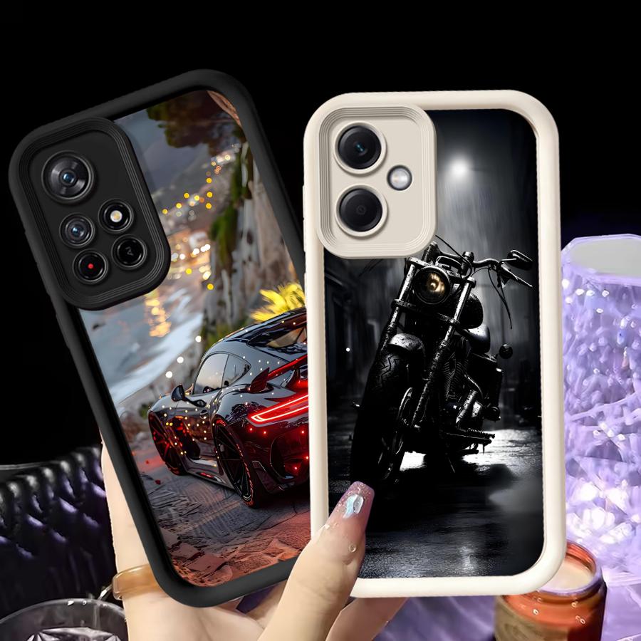 Luxury Supercar Car Phone Cover Case for Xiaomi Poco F8 C50 X3 Pro C61 X3 NFC C51