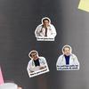 3PCS Creative Fridge Magnets Funny Gift Keepsake Personality Dr. Now Weight Loss Guidelines Sticker Fridge Decorative Magnets
