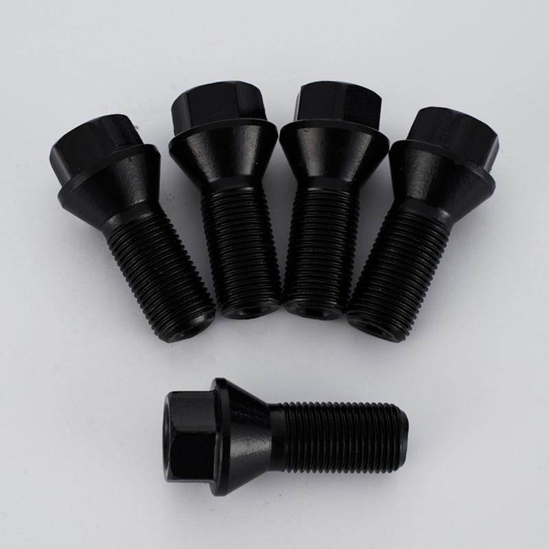 36136781151 m14x1.25 X3 X4 X5 X6 M3 M4 M5 M6 i3 i8 36136781150 M12 X 1.5 Wheel Lug Bolts for BMW E46 E90 E39 E60 E53 325i