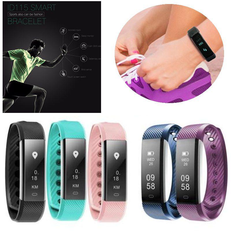 ID 115 Pulsera inteligente Reloj despertador vibratorio Banda inteligente  Reloj fitness Smartband Pulsera de fitness comprar a buen precio — entrega  gratuita, reseñas reales con fotos — Joom