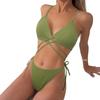 Damen Split Bikini Badeanzug Sport Badeanzug