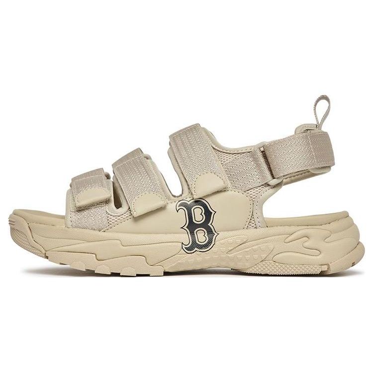 MLB Sandale Boston Red Sox Rutschfest Langlebig Strand Sandalen Unisex Sandalen Beige 3ASDCSS33-43BGS 45 beige